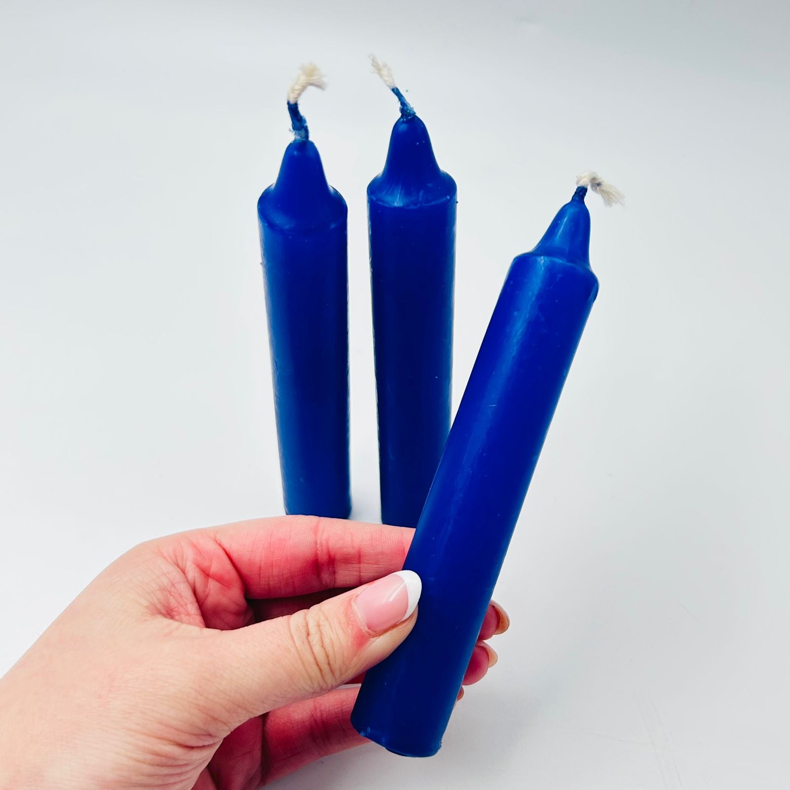Blue Solid Coloured Ritual Candles – The Crystal Spirits