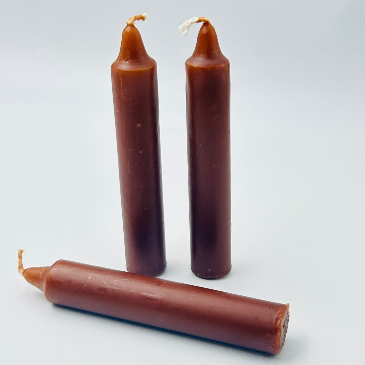 Brown Solid Coloured Ritual Candles – The Crystal Spirits