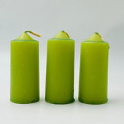 Lime Green Baby Altar Solid Colour Candles