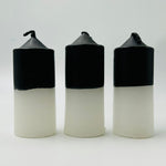 Black and White Small Altar Candles