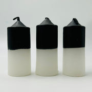 Black and White Baby Altar Candles