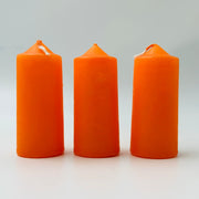 Orange Baby Altar Solid Colour Candles