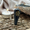 Black Agate Pentacle Pendulum
