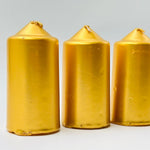 Large Gold Dipped Altar Candles