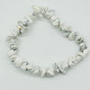 White Howlite Chip Gemstone Bracelet Crystal Bracelet
