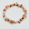 Pink Amethyst Chip Bracelet Crystal Bracelet