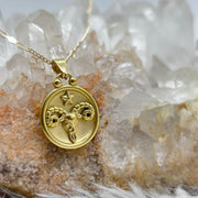 Aries Gold Stainless Steel Pendant