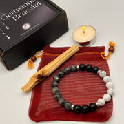 The Mens Protection and Stress Relief Gemstone Bracelet