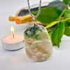 White Green Jade Pendant with Tiger