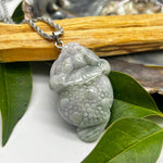 Green Jade Money Frog Crystal Pendant