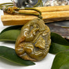 Yellow Jade Phoenix Pendant