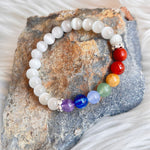 Indigo Cats Eye Moonstone Chakra Bracelet