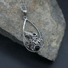 Sterling Silver Wolf With Moon Pendant Sterling Silver Pendants