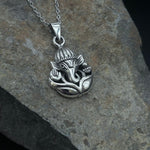 Ganesha Remover of Obstacles Sterling Silver Pendant