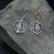 Half Moon Sterling Silver Earrings