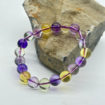 Citrine And Amethyst Genuine Gemstone Bracelet