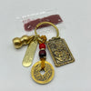 Protection Kuan Kung 5 Coins Keyring - Pig
