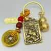 Protection Kuan Kung 5 Coins Keyring- Rat