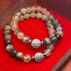 Prehnite Moss Agate New Jade Crystal Bracelet
