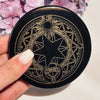 Sun Moon Black Agate Amulet Crystals