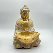 Large Buddha Leaf Bowl Statue