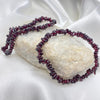 Garnet Chip Gemstone Bracelet Crystal Bracelet
