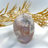 Peace and Passion Flower Agate Oval Crystal