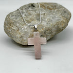 Rose Quartz Cross Pendant