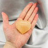 Orange Selenite Crystal Heart Crystal