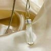 Clear Quartz White Metal Crystal Pendant