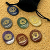 Psychic 7 Chakra Engraved Crystal Healing Set - Shadow Work