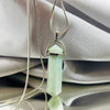 Amazonite Double Terminated Crystal White Metal Pendant Pendants