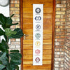White 7 Chakra Wall Hanging Banner Decor