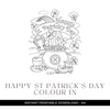 Happy St Patrick’s Day Colouring in