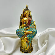 Buddha Sitting on Hand Statue