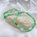 Chrysoprase Nugget Gemstone Bracelet