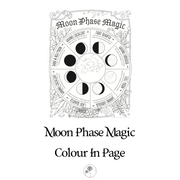 Moon Phase Magic Adult Colouring In