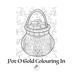 Pot O Gold Adult Colouring In