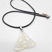 Jelly Moon Triquetra or Trinity Knot Pendant