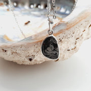 Sterling Silver Shungite Crystal Pendant