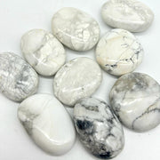 Tumbled White Howlite Crystal Orbs