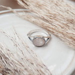 Rose Quartz Sterling Silver Ring