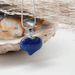 Lapis Lazuli Crystal Heart Shaped Pendant