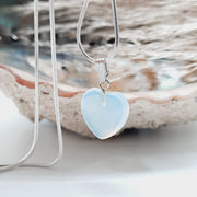 Jelly Opal Crystal Heart Shaped Pendant