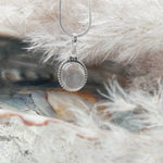 Sterling Silver Rose Quartz Crystal Pendant