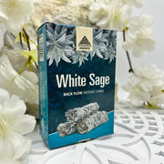 Wellness Mantra: White Sage Back Flow Incense Cones
