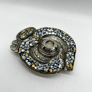 Shell Mosaic Incense Stick and Cone Holder