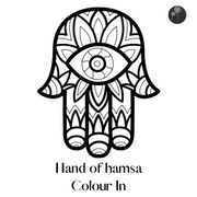 Hand Of Hamsa Adult Colour In