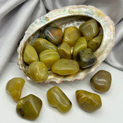 Tumbled Olive Opal