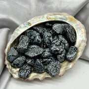 Medium Sized Tumbled Snowflake Obsidian